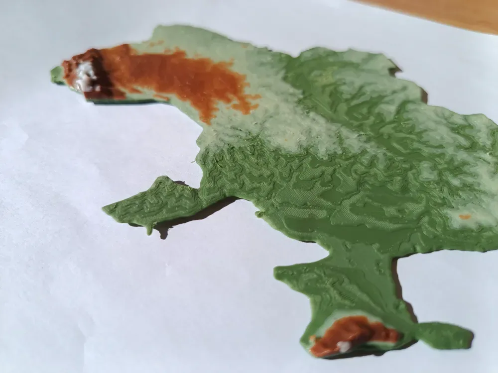 Mapa del terreno - A color - Ucrania - Sin AMS Nedded, vista 3