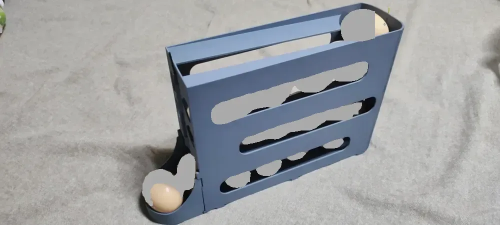 Dispensador y Almacenamiento de Huevos P · X1 (sin soportes · hardware · adhesivo) para impresión 3D, vista 2