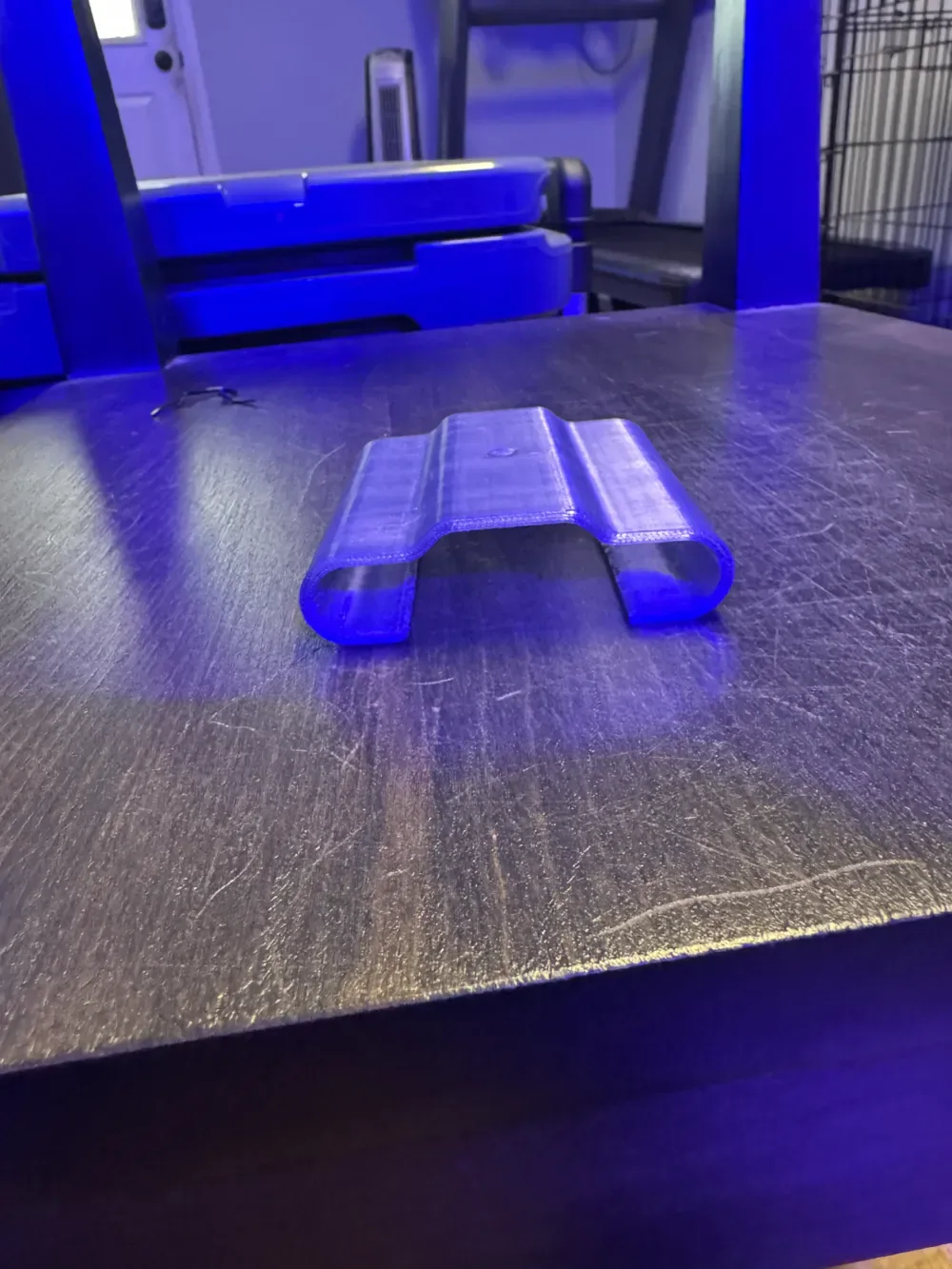 Clip de montaje de hoja AI para impresión 3D, vista 3
