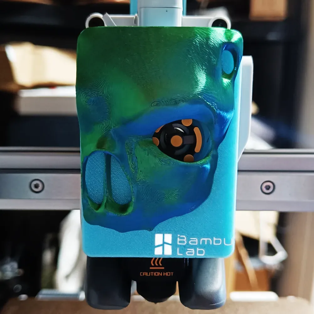 Cubierta frontal del extrusor Skull V3 - A1 y A1 Mini, vista 2