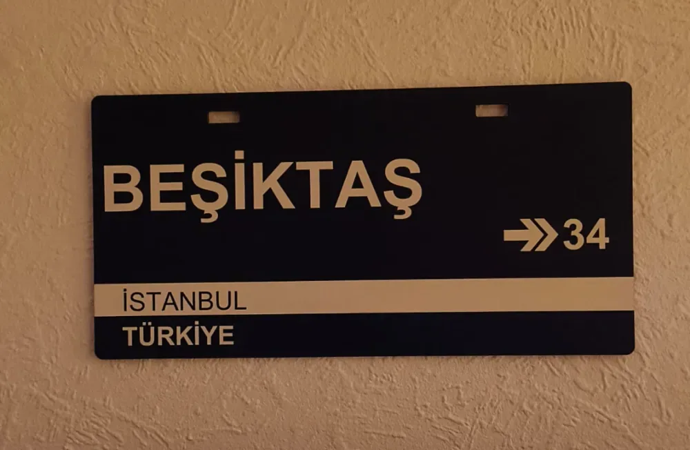 BESIKTAS Placa de calle / Placa de calle / Placa de calle, vista 1