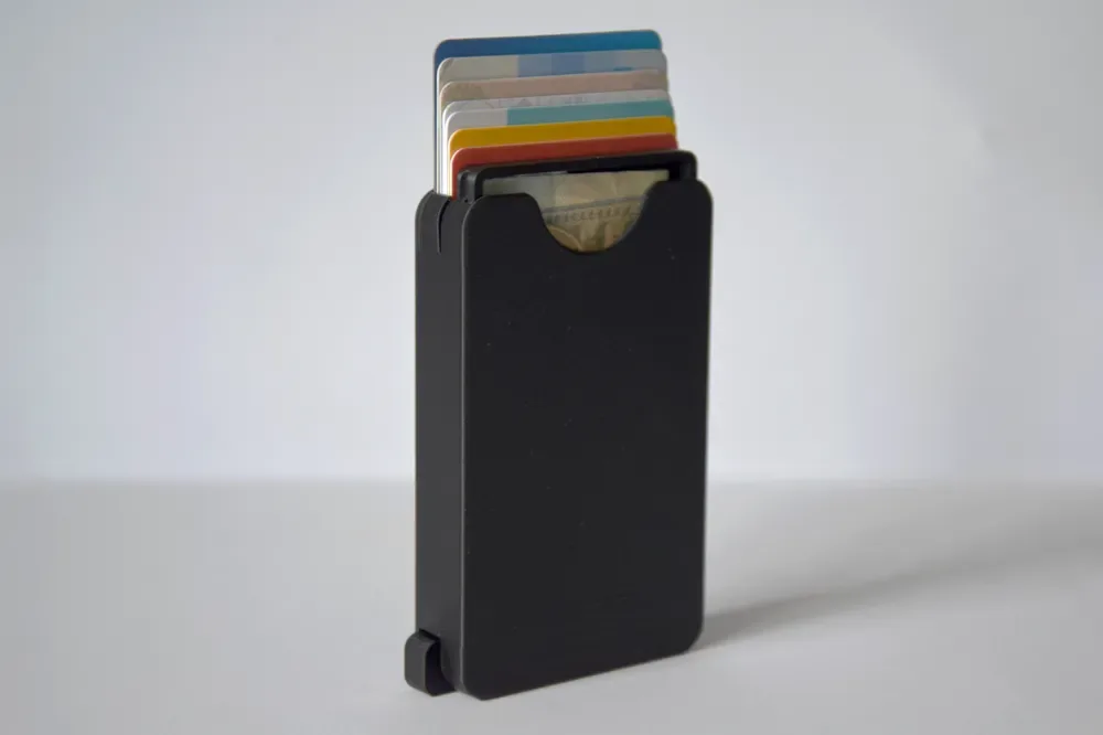 Cartera delgada (V5): impresión en el lugar para impresión 3D, vista 2