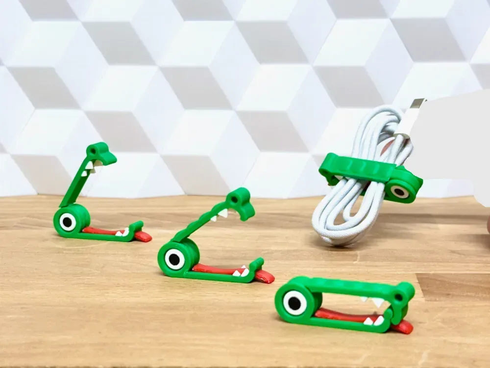 Cable Croc Clip (organizador rápido estilo dibujos animados), vista 2