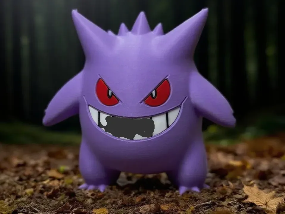 Pokémon Gengar desmontado (no se requiere impresión AMS), vista 1