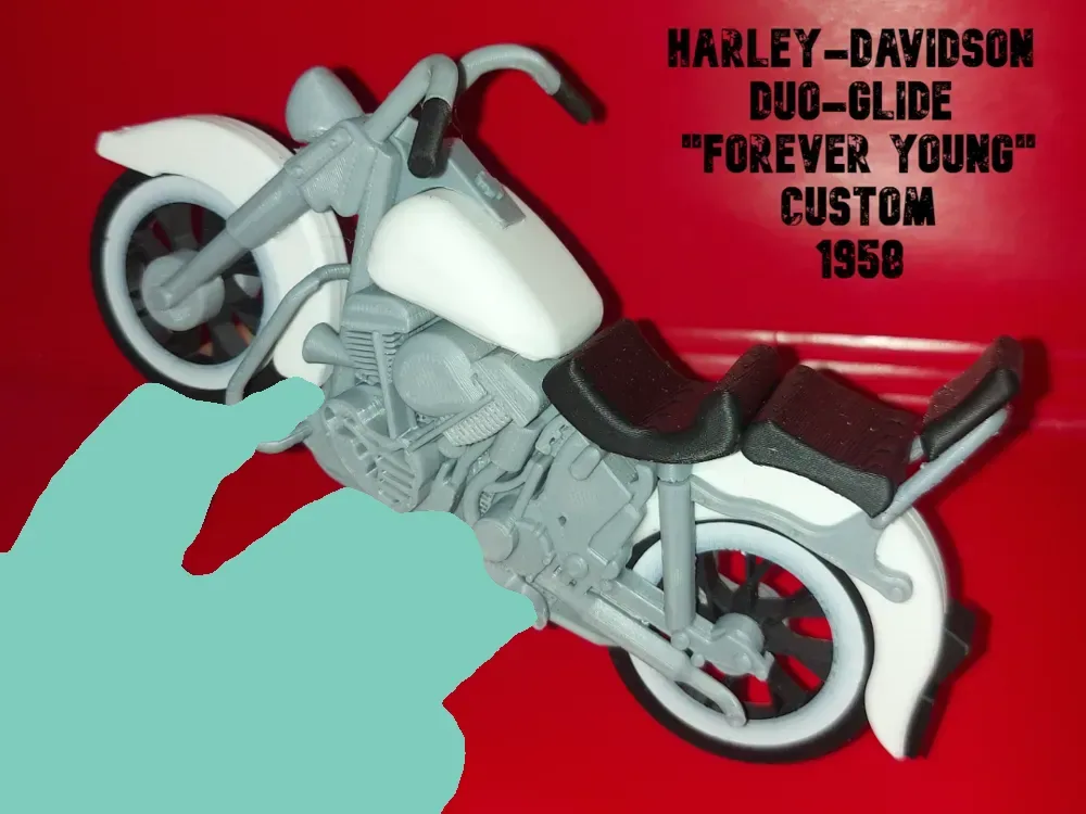 Moto Harley Davidson Duo-Glide, vista 1