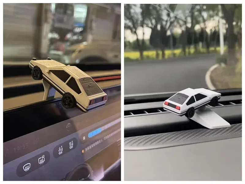 Adorno de coche a la deriva por inercia para el interior del coche para impresión 3D, vista 1
