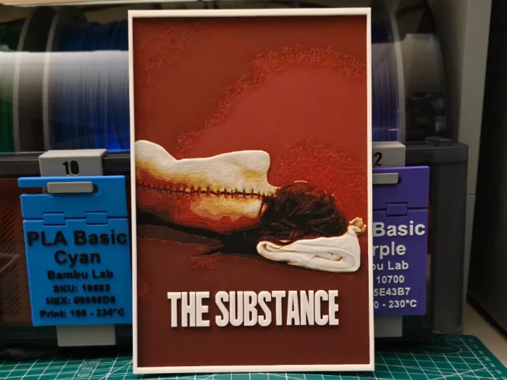 Póster de la película La Sustancia - Hueforge Art, vista 1