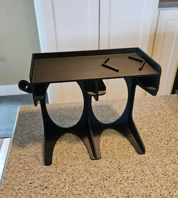 Soporte · caddy Aeropress con estante de almacenamiento adicional para impresión 3D, vista 2