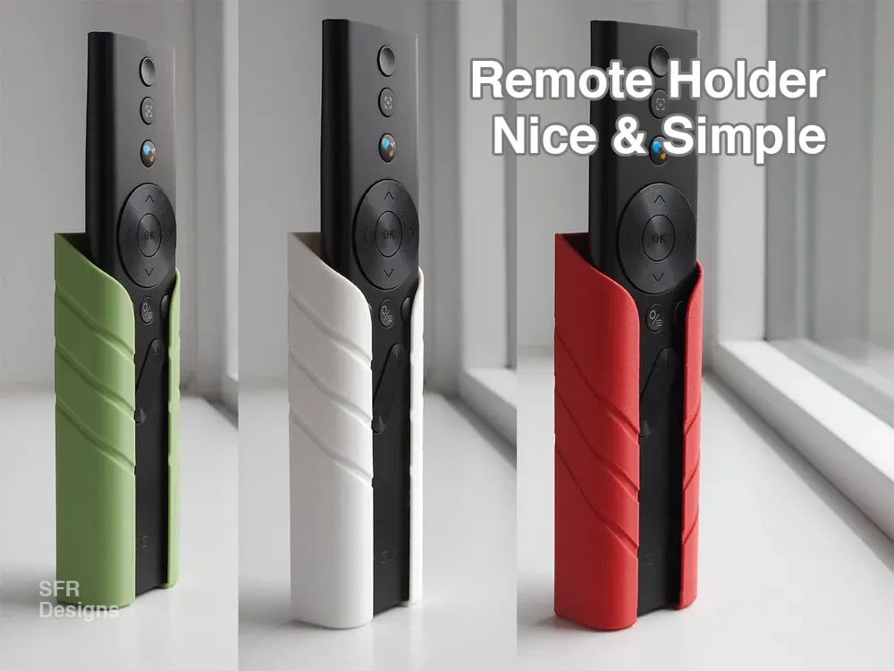 Soporte para control remoto Adhesivo para montaje en pared para impresión 3D, vista 1