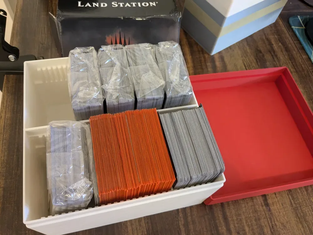 Caja de tarjetas coleccionables XL con tapa: ¡se adapta a la miniplaca A1! para impresión 3D, vista 3