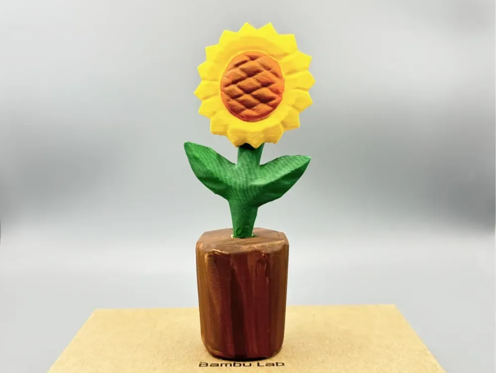 Girasol: estilo tallado en madera, curación emocional, decoración de escritorio, regalo de cumpleaños, vista 2