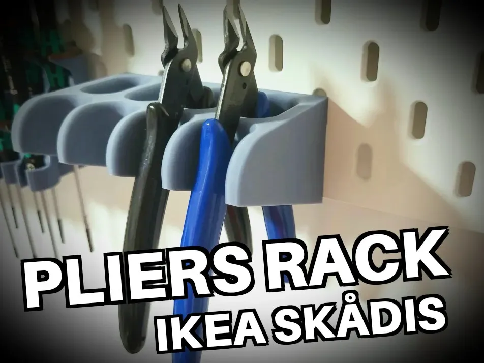 Estante · soporte · organizador para alicates - IKEA Skadis para impresión 3D, vista 1