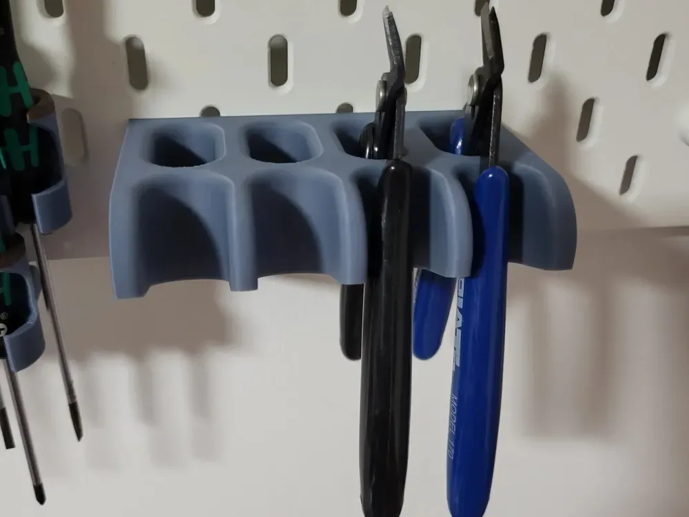 Estante · soporte · organizador para alicates - IKEA Skadis para impresión 3D, vista 2