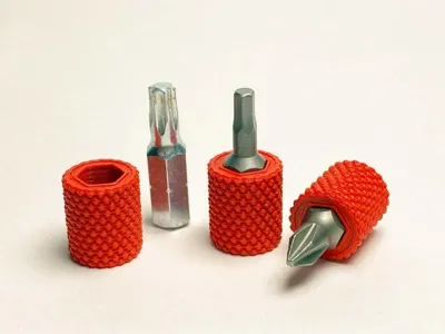 Mango de nanodestornillador para plancton y diversión para impresión 3D, vista 2