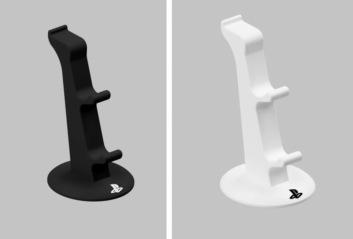 Soporte del controlador PS5 para impresión 3D, vista 2