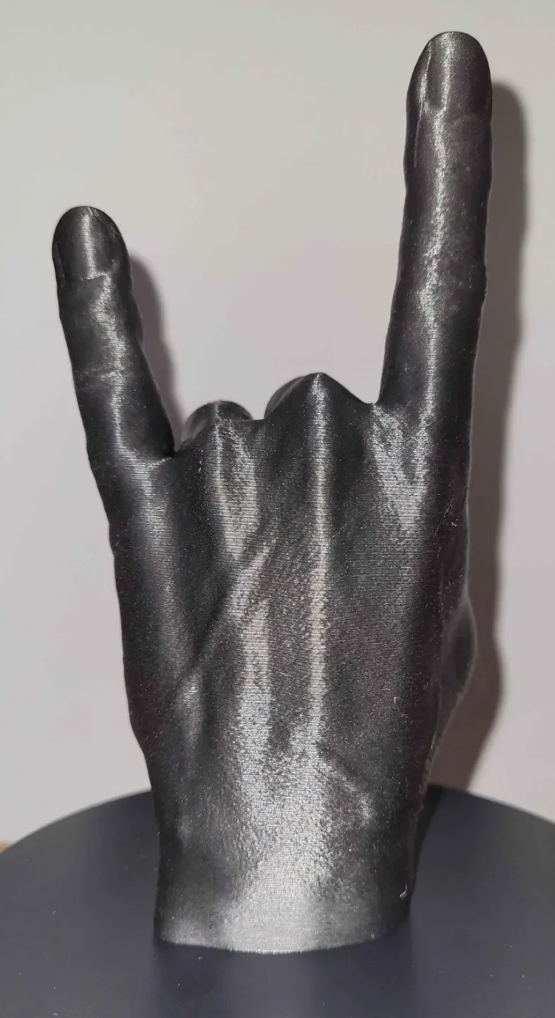 Mano de hard rock / Signo de los cuernos, vista 3