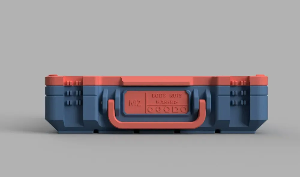 Caja de almacenamiento base Gridfinity de Pred Remix para impresión 3D, vista 2