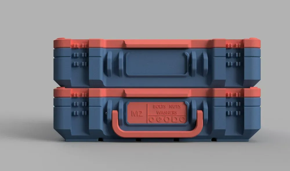 Caja de almacenamiento base Gridfinity de Pred Remix para impresión 3D, vista 3