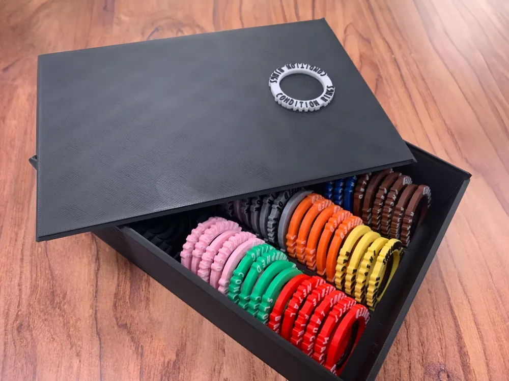 Condición de anillos con estuches de almacenamiento para D&D, vista 1