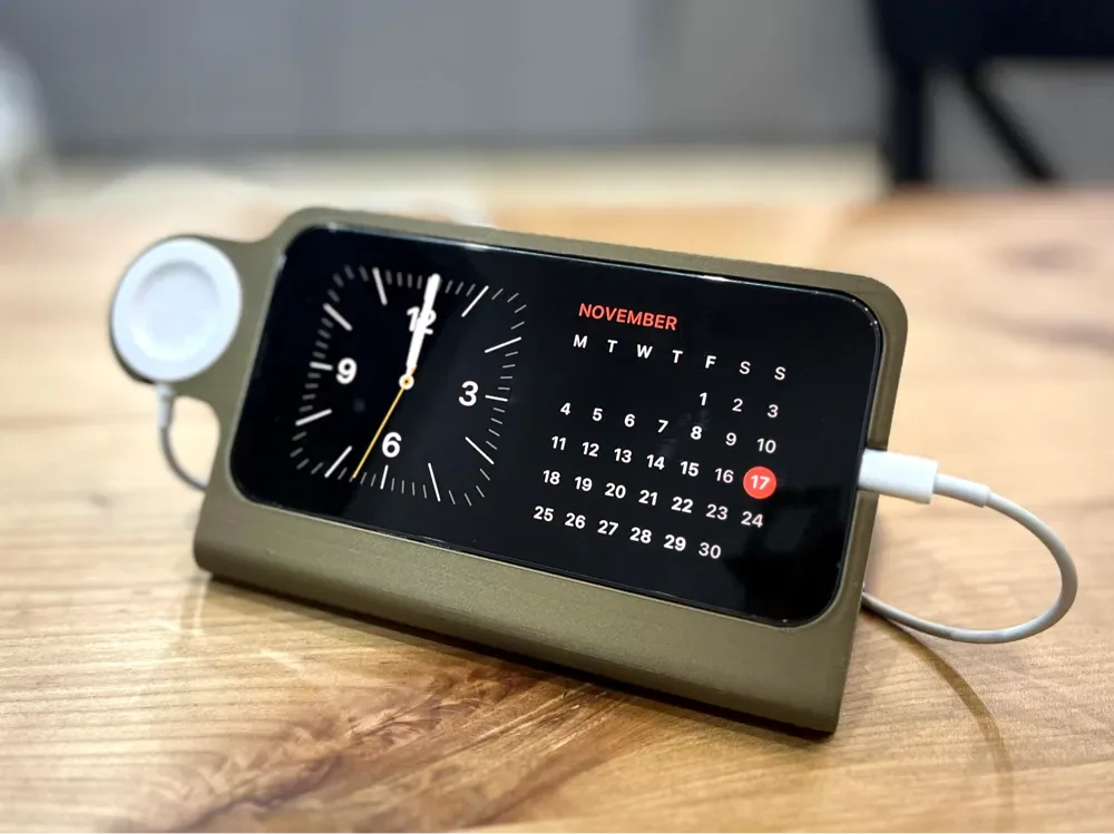 Base para iPhone con cargador de Apple Watch, vista 1