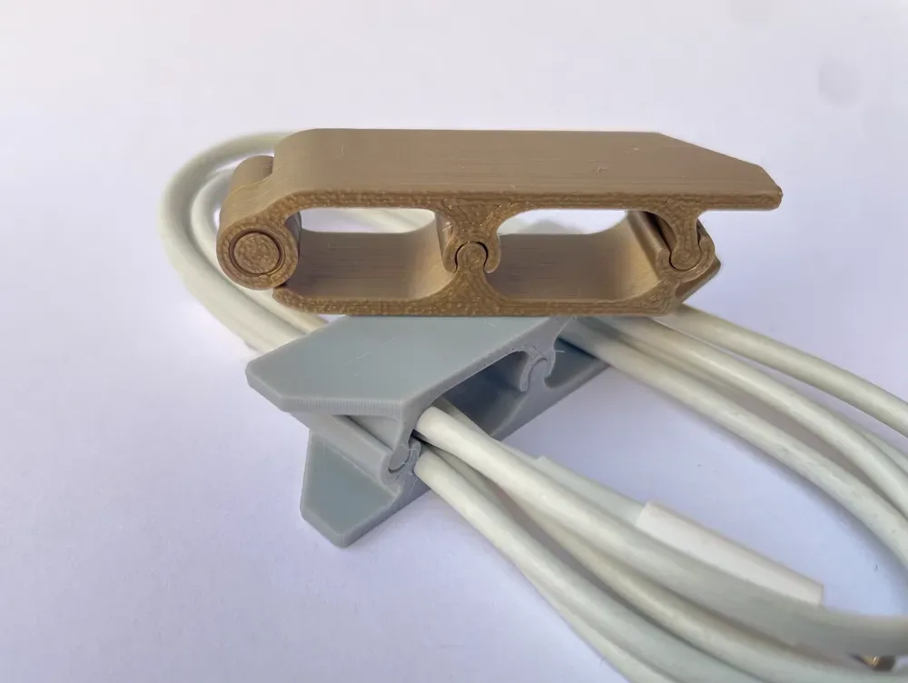 Organizador de cables · clip para cables para impresión 3D, vista 2