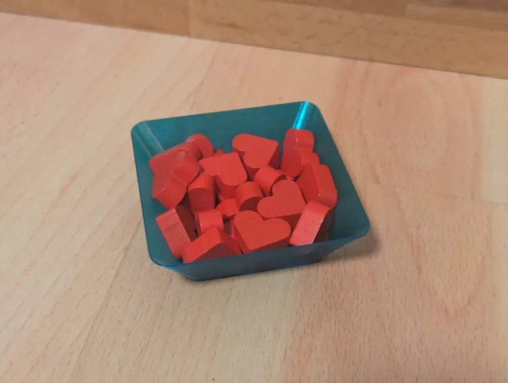 Bandejas de fichas minimalistas para juegos de mesa para impresión 3D, vista 3