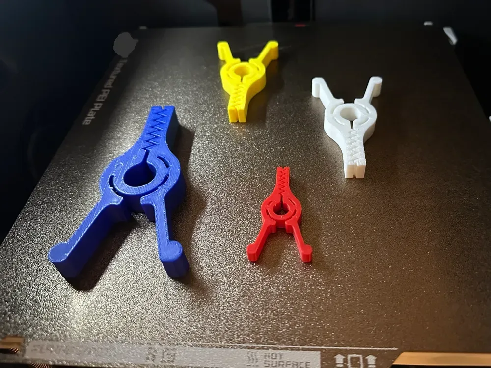 Clip para impresión 3D, vista 2