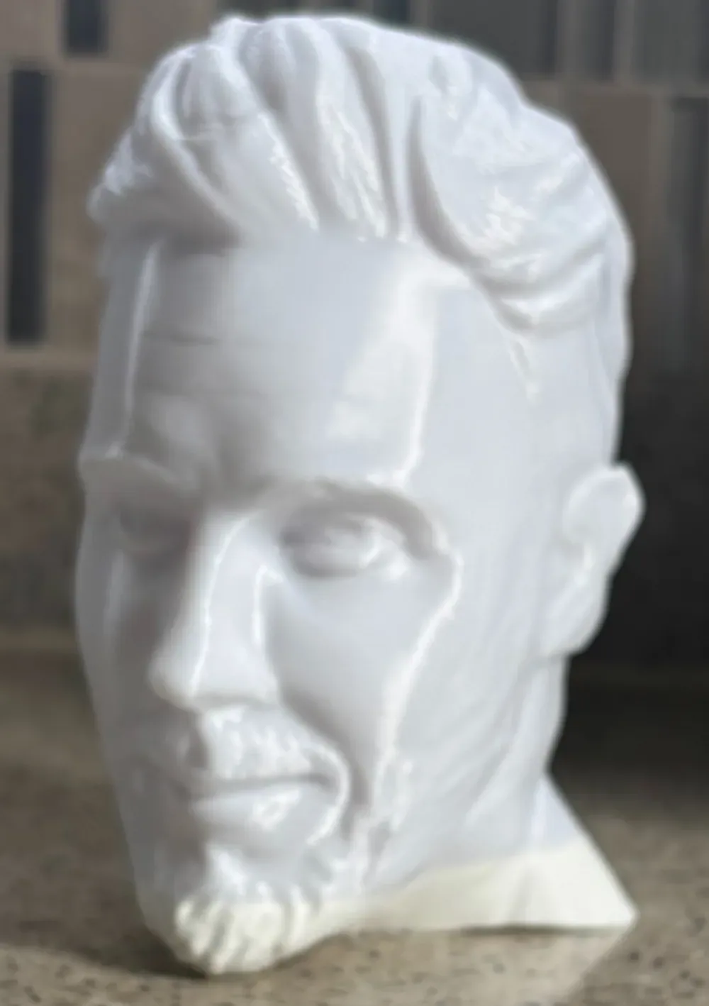 Busto de Gary Barlow, vista 1