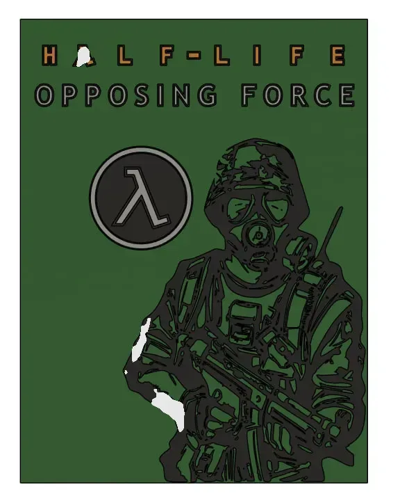 Half-Life: Fuerza opuesta - Arte de pared, vista 3