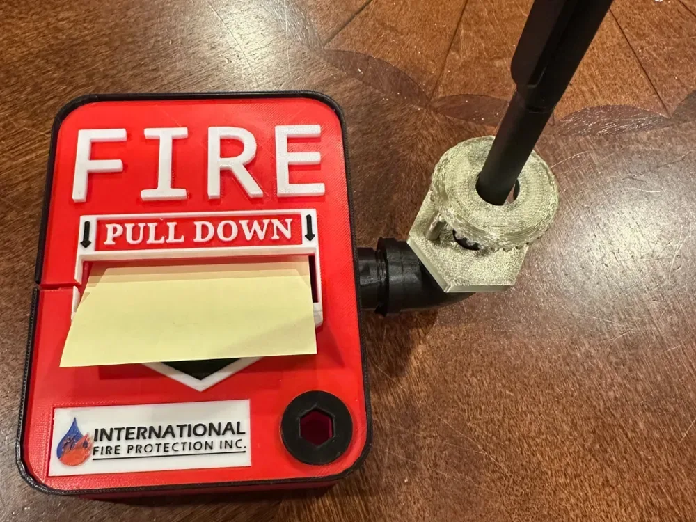 Alarma de incendio con soporte estilo Post-it Z, vista 1