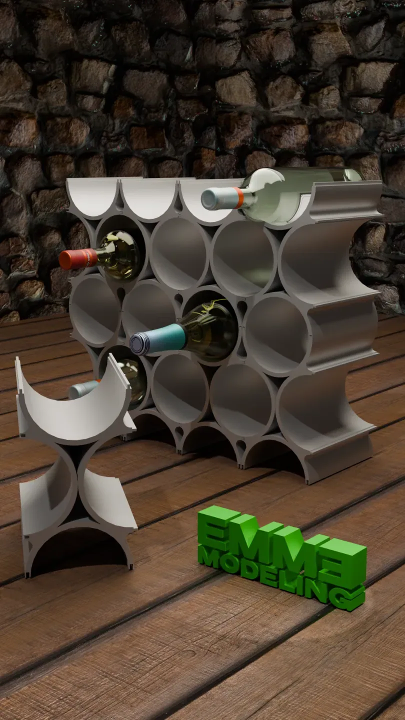 Botellero Modular “Infinity Cell”, vista 3