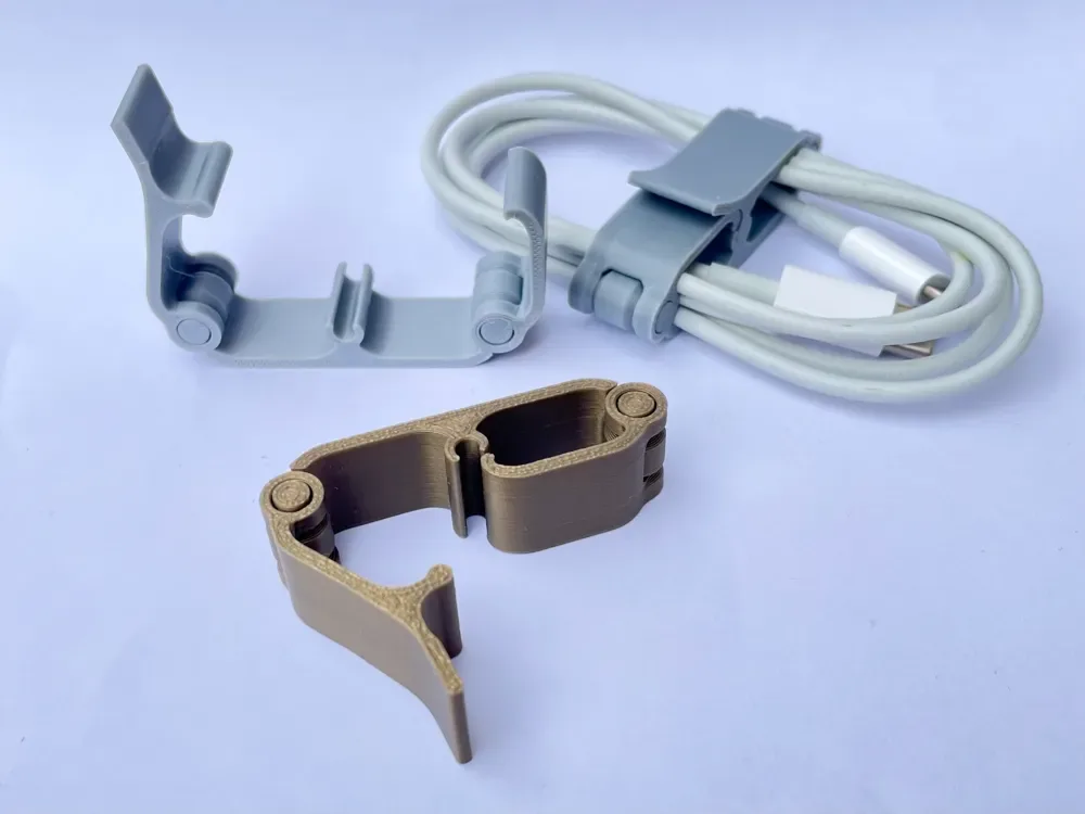 Organizador de cables · Clip para cables para impresión 3D, vista 2