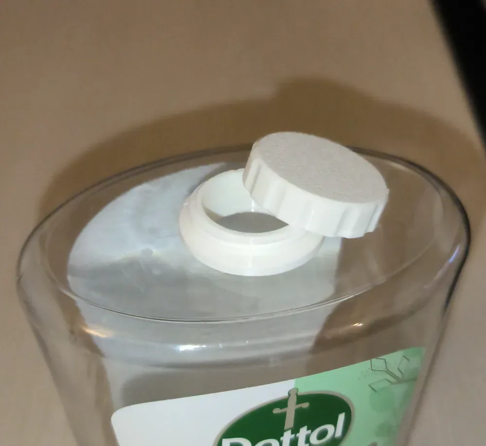 Tapón de recarga de jabón Dettol, vista 1