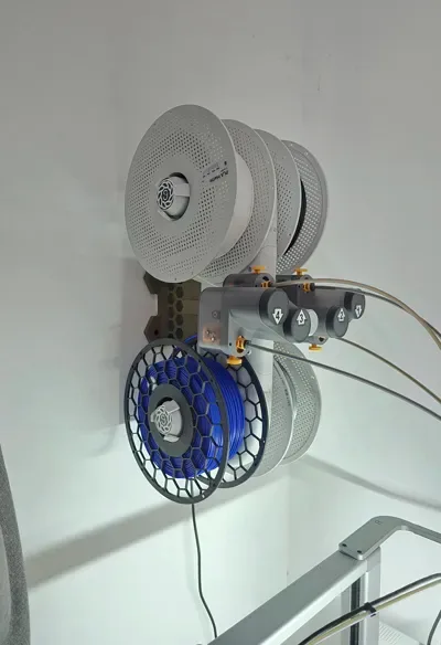 Soporte de pared AMS lite V2 para impresión 3D, vista 2