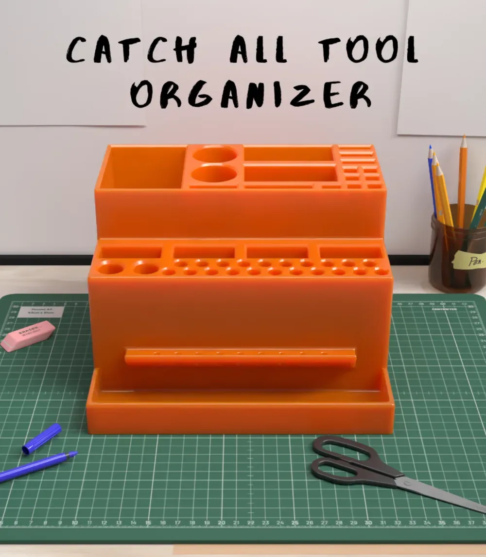 Organizador · estación · soporte de herramientas Catch All XL para impresión 3D, vista 1