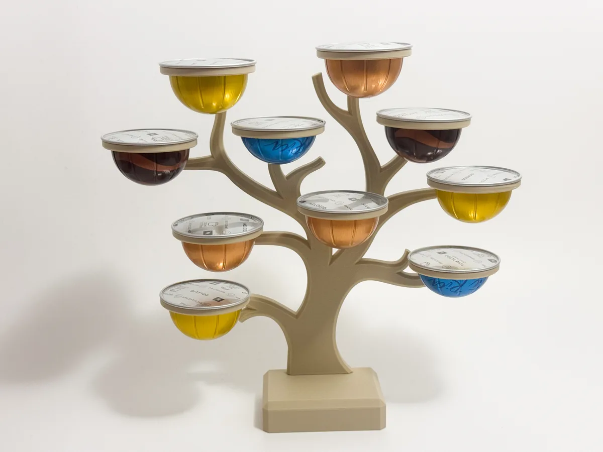 Soporte para cápsulas de café Nespresso Vertuo · original · taza K para impresión 3D, vista 2