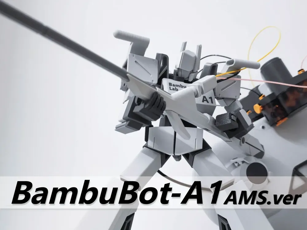 Un diseño de mecha basado en el A1, BambuBot-A1 AMS.ver, vista 1