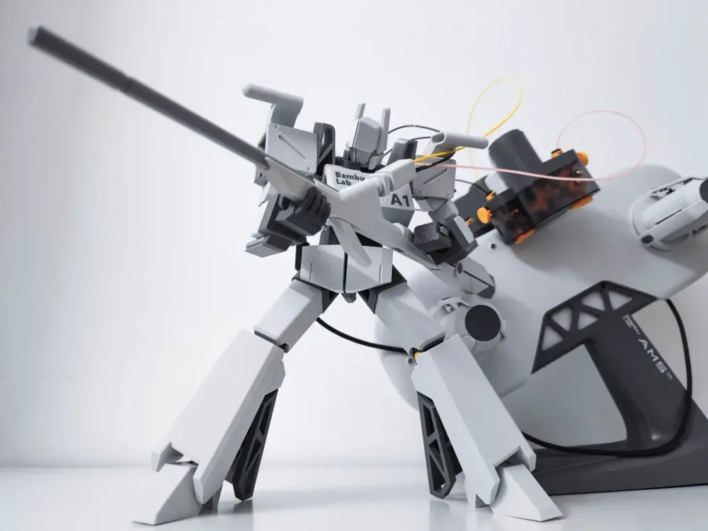 Un diseño de mecha basado en el A1, BambuBot-A1 AMS.ver, vista 2