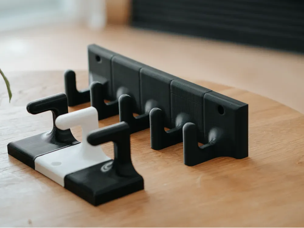 Ganchos · Perchas de pared para impresión 3D, vista 1