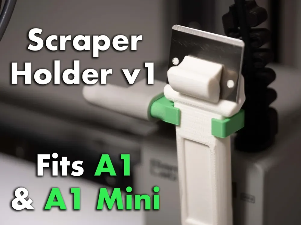 Soporte de raspador Bambu Lab para A1 y A1 Mini para impresión 3D, vista 1