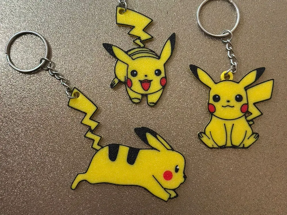 llavero pikachu pokemon, vista 1