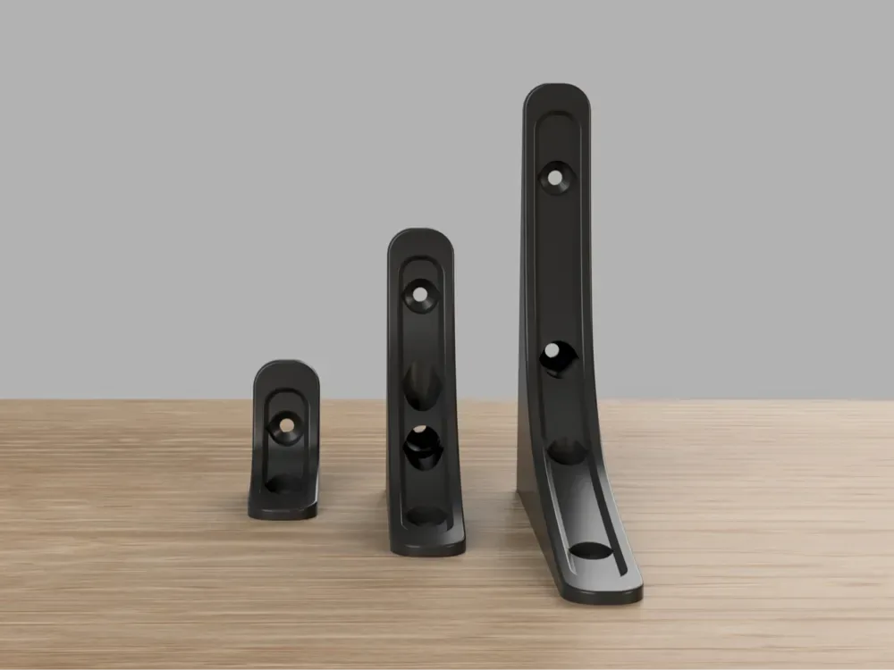 soporte de estante extrafuerte · M3, M4, M5 x 50 - 150 mm para impresión 3D, vista 1