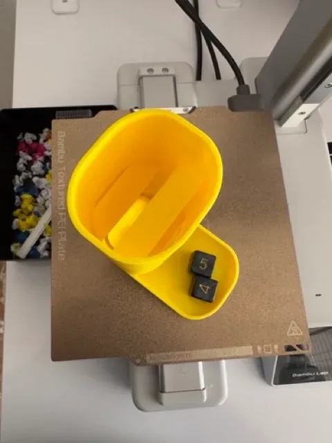 Torre de dados mínima para impresión 3D, vista 2