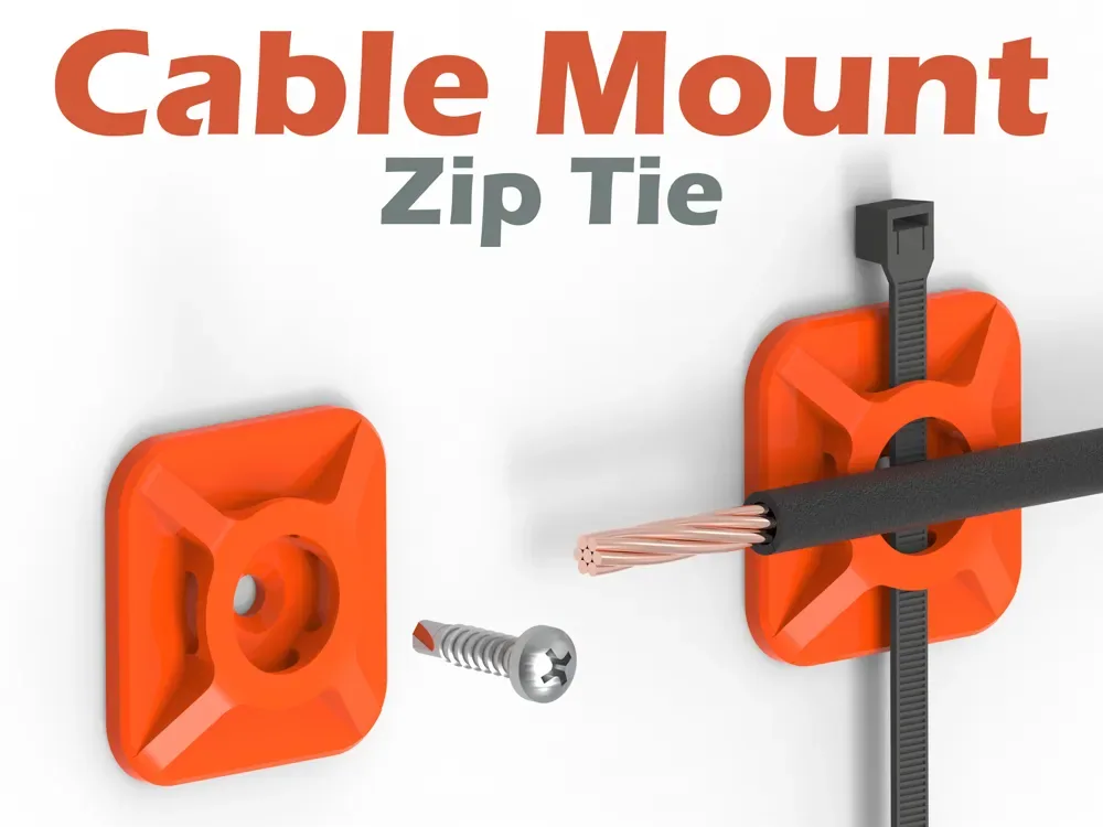 Soporte para bridas con cremallera para cables V2, vista 1
