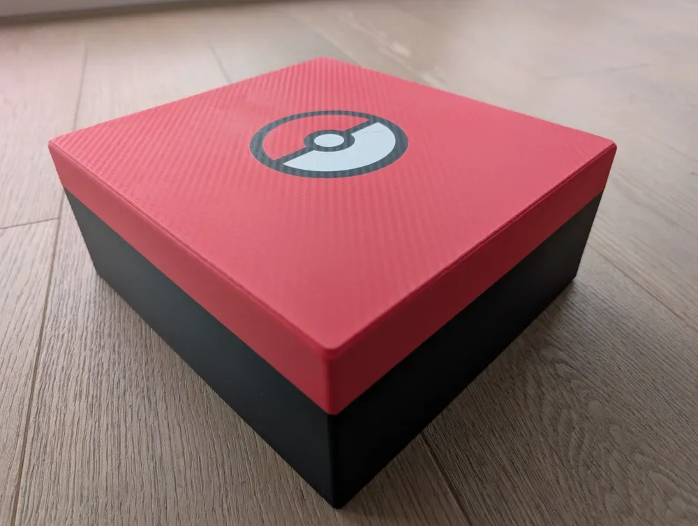 Caja de almacenamiento grande para tarjetas coleccionables Pokémon para impresión 3D, vista 2