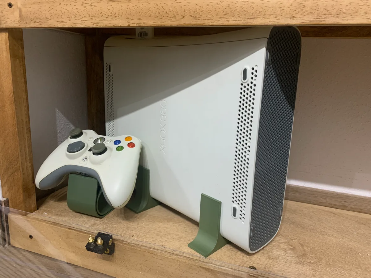 Soporte XBOX 360 para impresión 3D, vista 2