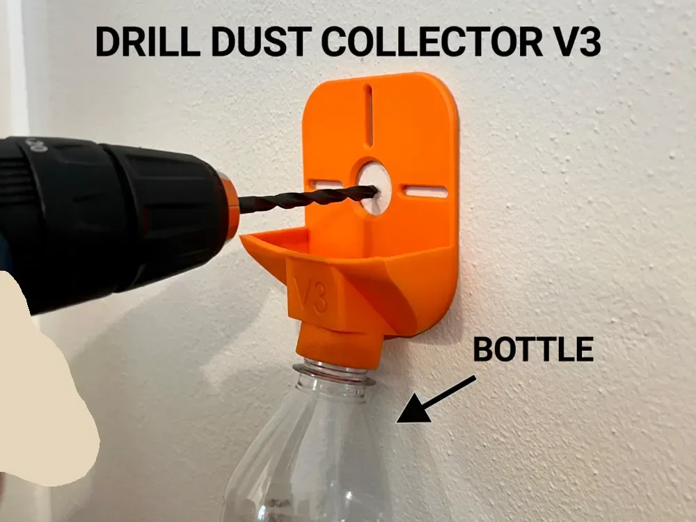 Guía y colector de polvo de perforación V3 para impresión 3D, vista 1